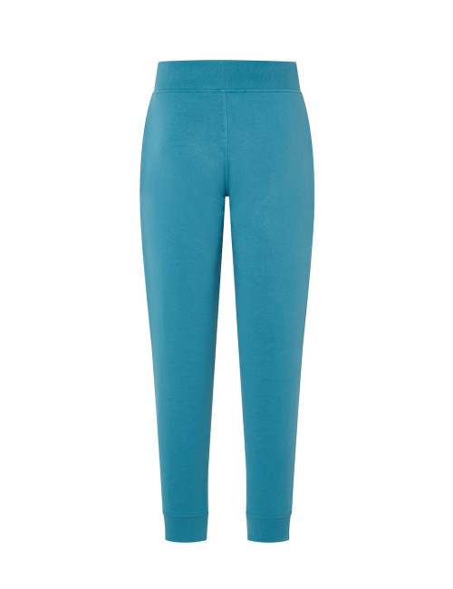 JHK Spodnie dresowe męskie SWEATS PANTS CUFF MAN PB - Petrol Blue