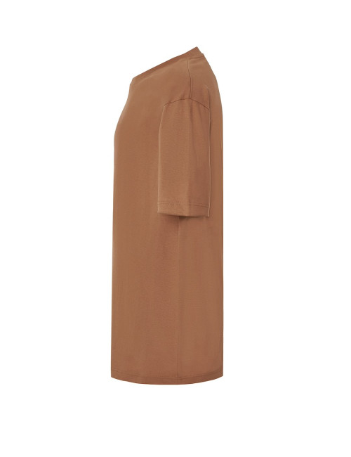 JHK Koszulka męska TSUA OVER SIZE MM - Mocha Mousse