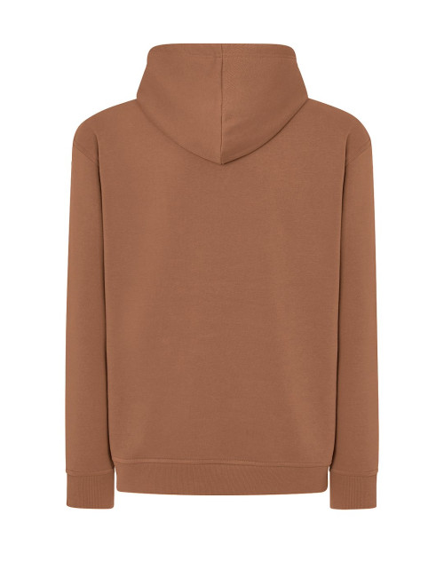 JHK Bluza dresowa męska SWRA KNG KANGAROO MM - Mocha Mousse
