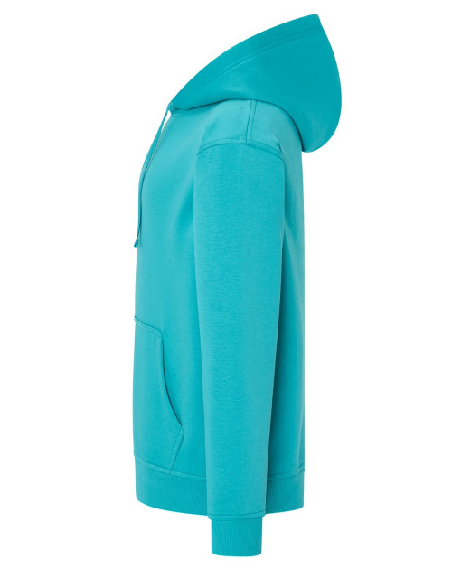 JHK Bluza dresowa męska SWRA KNG KANGAROO AQM - AQUAMARINE