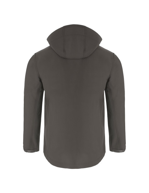JHK Men's softshell jacket SOFTSHELL HOOD MOONTEX KING GF - Graphite