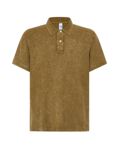 JHK Herren-Poloshirt POLO PORA 210OCW – Ockerwaschung