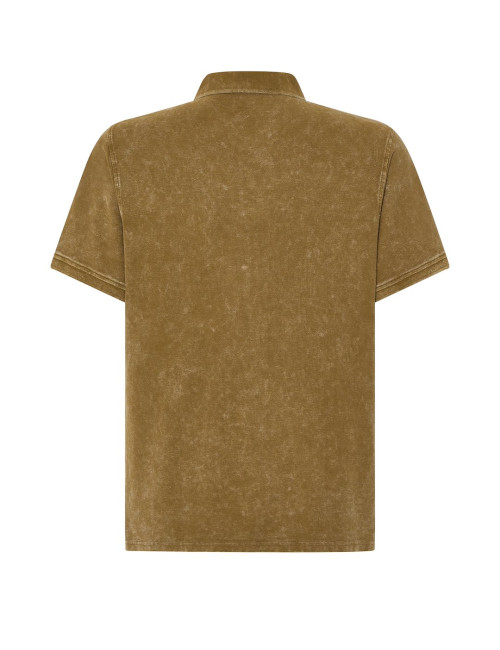 JHK Herren-Poloshirt POLO PORA 210OCW – Ockerwaschung