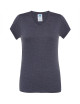 JHK Women's T-shirt TSRL CMFP LADY COMFORT V-NECK DNH - Denim Heather