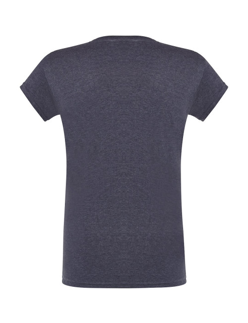 JHK Women's T-shirt TSRL CMFP LADY COMFORT V-NECK DNH - Denim Heather