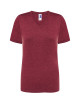JHK Koszulka damska TSRL CMFP LADY COMFORT V-NECK BUH - Burgundy Heather