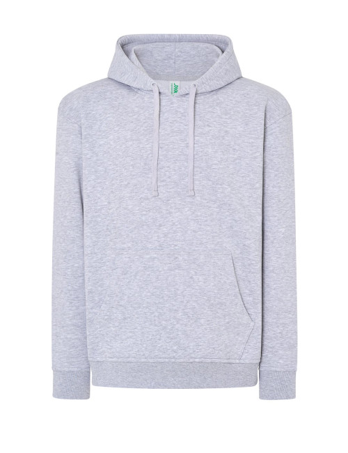 JHK Bluza dresowa męska KANGAROO 320 SWEATSHIRT AS - Ash Melange