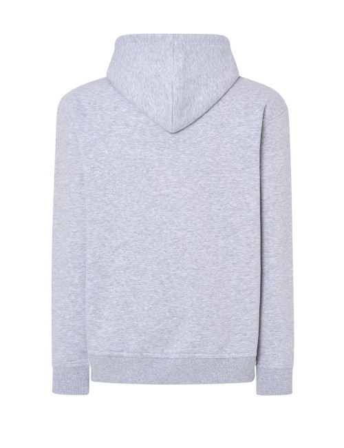 JHK Bluza dresowa męska KANGAROO 320 SWEATSHIRT AS - Ash Melange