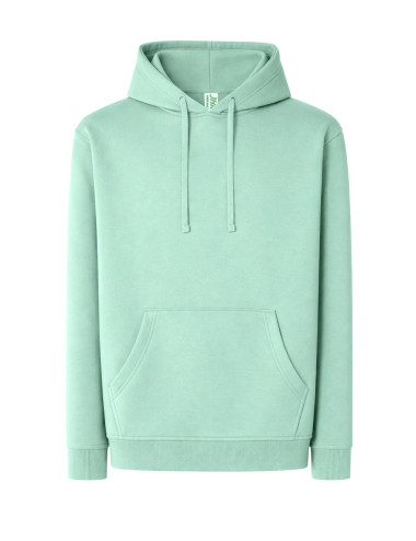 JHK Bluza dresowa męska KANGAROO 320 SWEATSHIRT MG - Mint Green