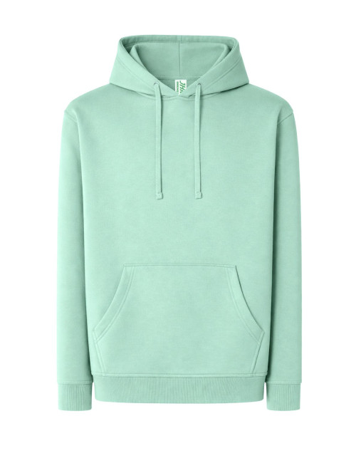 JHK Bluza dresowa męska KANGAROO 320 SWEATSHIRT MG - Mint Green