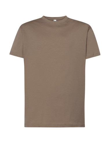 JHK Koszulka męska TSRA 150 REGULAR T-SHIRT BRD - Brown Dark