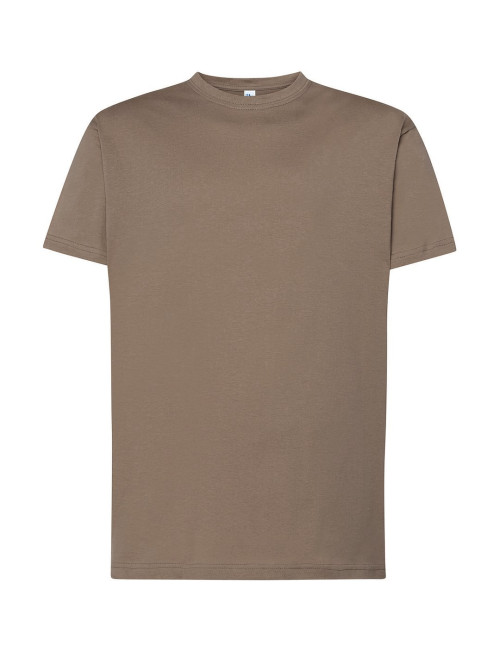 JHK Koszulka męska TSRA 150 REGULAR T-SHIRT BRD - Brown Dark