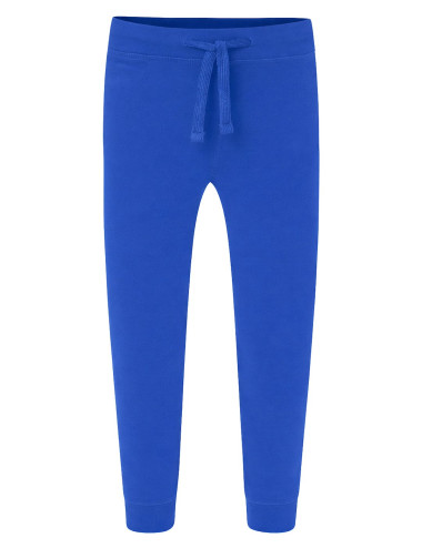 JHK Kinderhose mit Bündchen aus French Terry RB - Königsblau