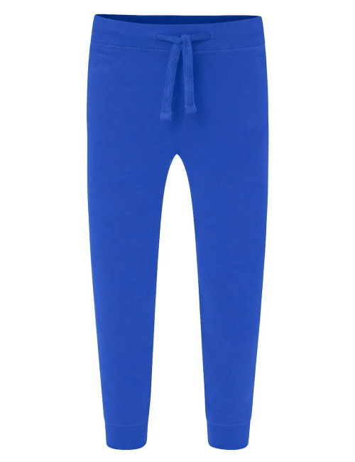 JHK Kinderhose mit Bündchen aus French Terry RB - Königsblau