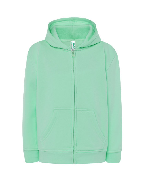 JHK Bluza dresowa dziecięca KID HOODED MG - Mint Green
