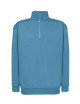 JHK Men's SWRA ZIP HALF ZIP PB Sweatshirt - Petrol Blue