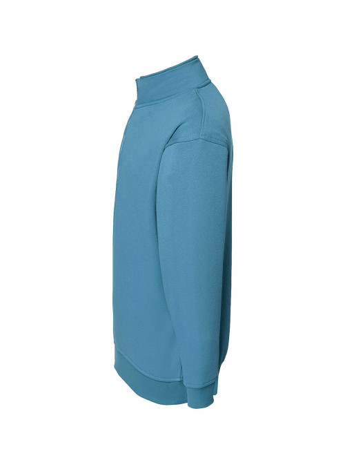 JHK Men's SWRA ZIP HALF ZIP PB Sweatshirt - Petrol Blue