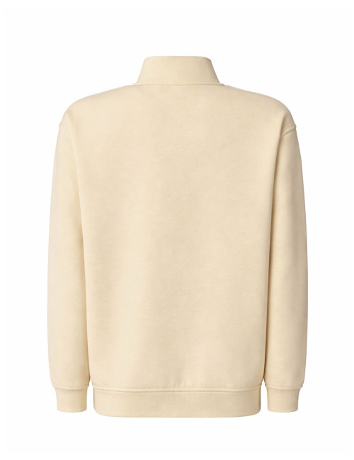 JHK Herren SWRA ZIP HALF ZIP BT Sweatshirt - Buttercreme