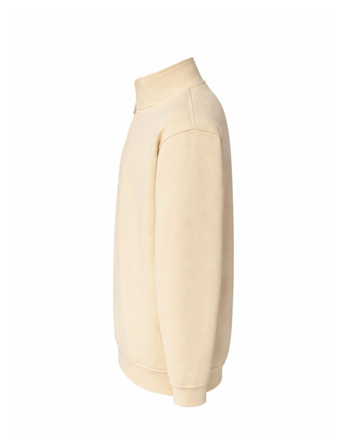 JHK Herren SWRA ZIP HALF ZIP BT Sweatshirt - Buttercreme