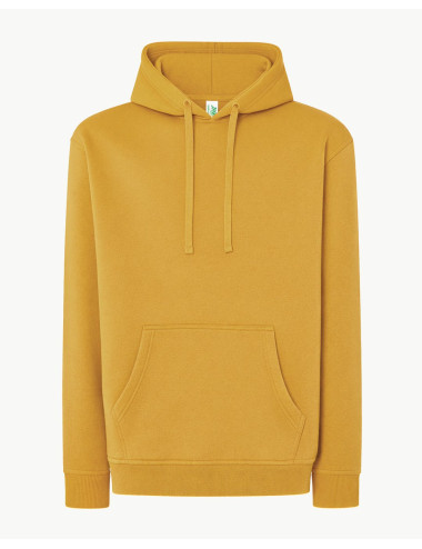 JHK Bluza dresowa męska SWRA KNG KANGAROO MU - Mustard