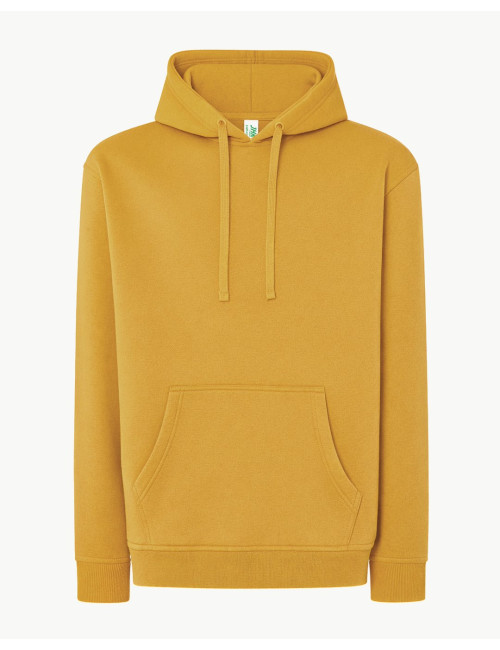 JHK Bluza dresowa męska SWRA KNG KANGAROO MU - Mustard