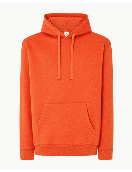 JHK Bluza dresowa męska SWRA KNG KANGAROO BC - Brick