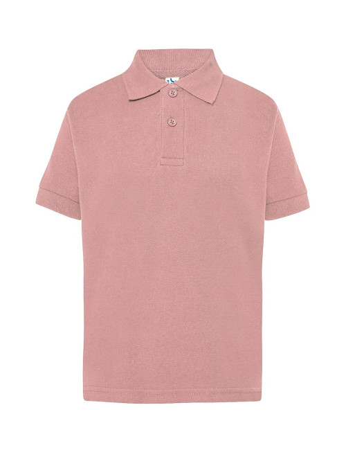 JHK Koszulka polo dziecięca PKID 210 PV - Pink Vintage