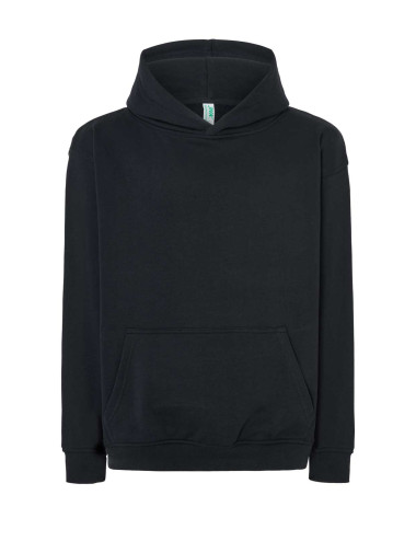 JHK Bluza dresowa męska KANGOROO OVERSIZE BK - Black