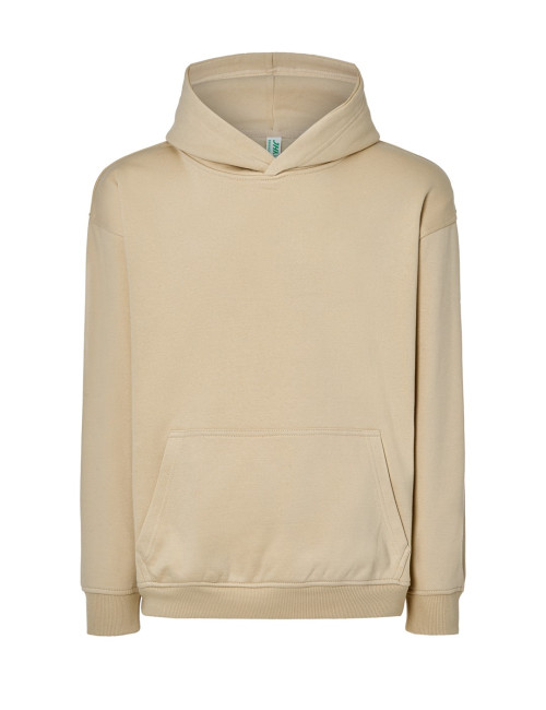JHK Bluza dresowa męska KANGOROO OVERSIZE BT-Buttercream