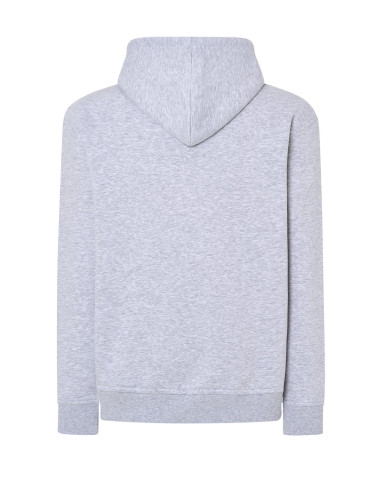 JHK Bluza dresowa męska KANGAROO 320 SWEATSHIRT AS - Ash Melange
