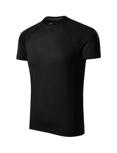 Adler MALFINI Destiny 175 men`s t-shirt black computerized logo embroidery