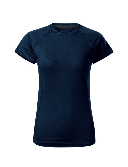 Adler MALFINI Destiny 176 Damen T-Shirt, marineblaue Stickerei, Logodruck