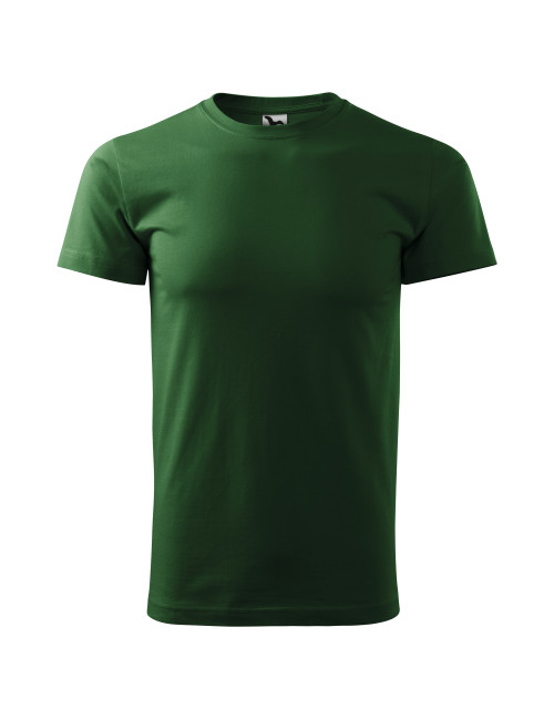 Adler MALFINI Men`s T-shirt Basic 129 bottle green clothing embroidery