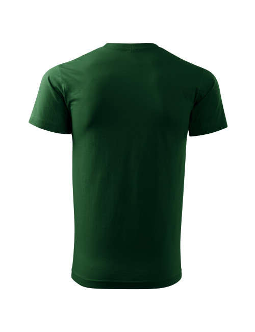 Adler MALFINI Herren T-Shirt Basic 129 flaschengrüne Bekleidungsstickerei