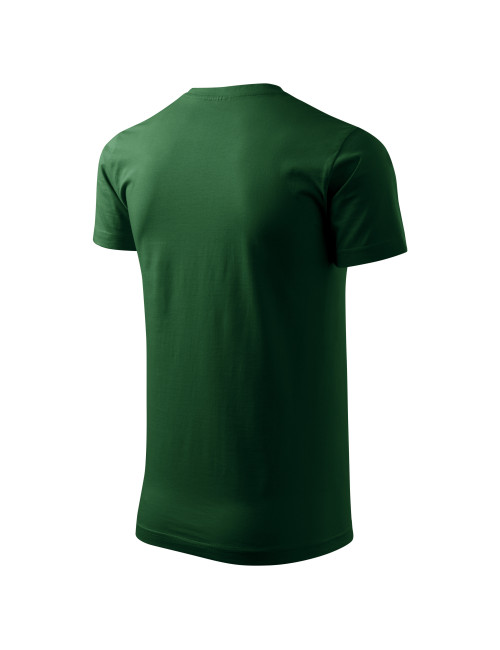 Adler MALFINI Herren T-Shirt Basic 129 flaschengrüne Bekleidungsstickerei
