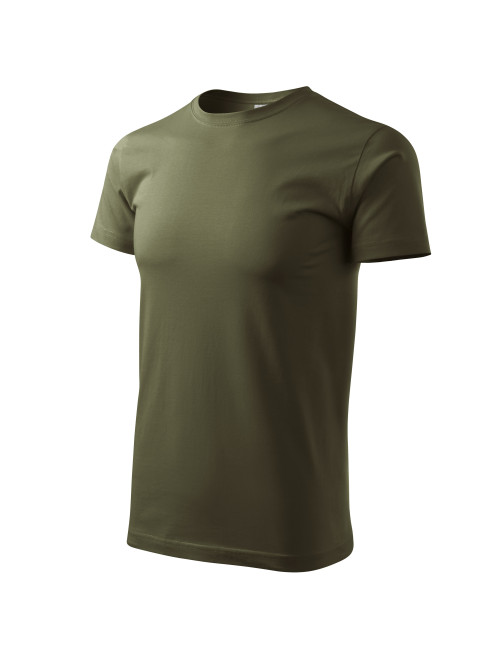 Adler MALFINI Herren T-Shirt Basic 129 Military-Stickerei mit Firmenlogo