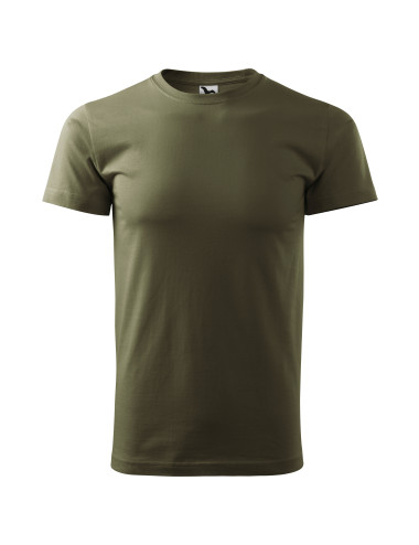 Adler MALFINI Herren T-Shirt Basic 129 Military-Stickerei mit Firmenlogo