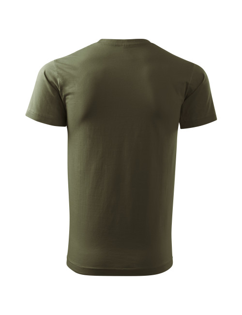 Adler MALFINI Herren T-Shirt Basic 129 Military-Stickerei mit Firmenlogo