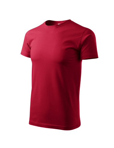 Adler MALFINI Herren T-Shirt Basic 129 marlboro red Bekleidungsstickerei