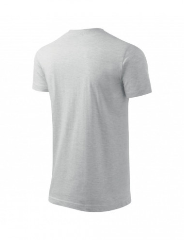 Men`s t-shirt basic 129 light gray melange Adler Malfini
