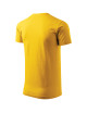 Adler MALFINI Men`s T-shirt Basic 129 yellow computerized logo embroidery