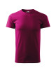Adler MALFINI Herren T-Shirt Basic 129 fuchsiarote Workwear-Stickerei