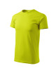 Adler MALFINI Herren T-Shirt Basic 129 Lime Workwear mit Stickerei