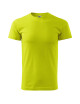 Adler MALFINI Men`s T-shirt Basic 129 lime workwear with embroidery