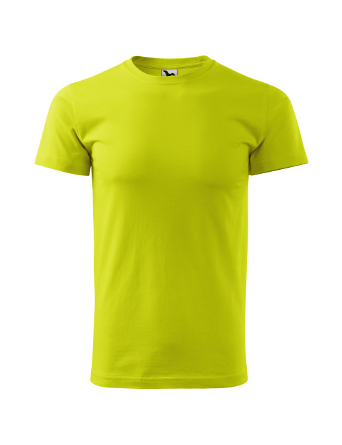 Adler MALFINI Men`s T-shirt Basic 129 lime workwear with embroidery