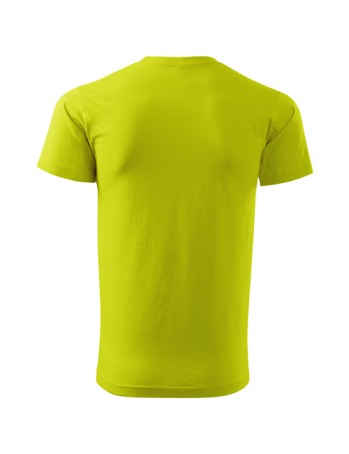 Adler MALFINI Men`s T-shirt Basic 129 lime workwear with embroidery
