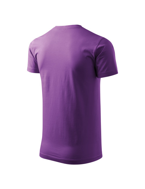 Adler MALFINI Herren T-Shirt Basic 129 lila Bekleidung mit Logo-Stickerei