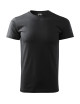 Adler MALFINI Men`s T-shirt Basic 129 ebony gray computer embroidery