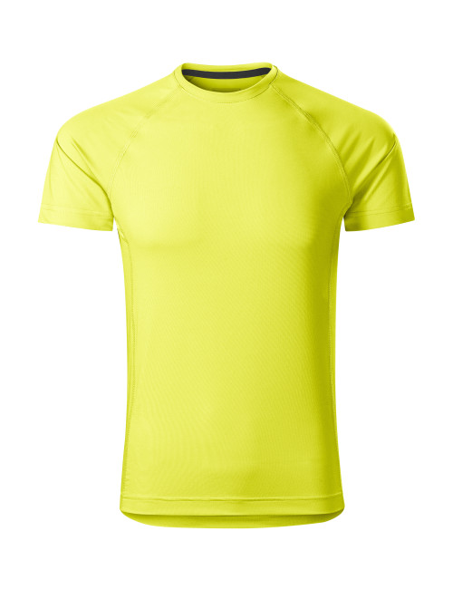 Adler MALFINI Men`s T-shirt Destiny 175 neon yellow computer embroidery