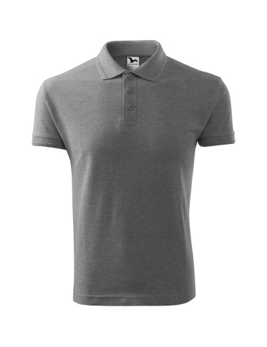 Men`s polo shirt pique polo 203 dark gray melange Adler Malfini